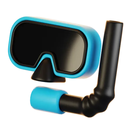 Mergulho com snorkel  3D Icon