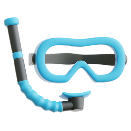 Mergulho com snorkel  3D Icon