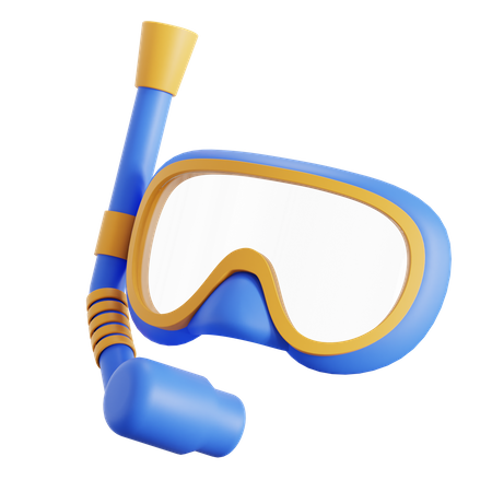 Mergulho com snorkel  3D Icon