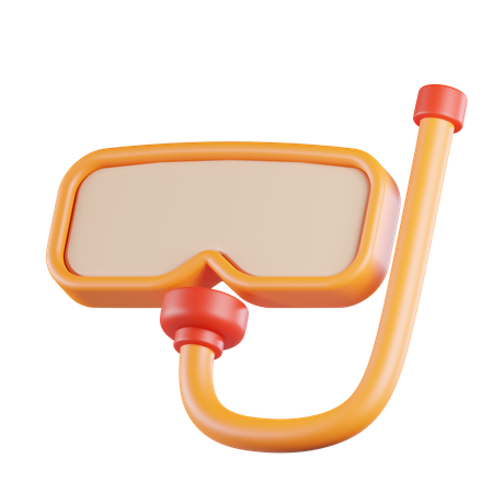 Mergulho com snorkel  3D Icon