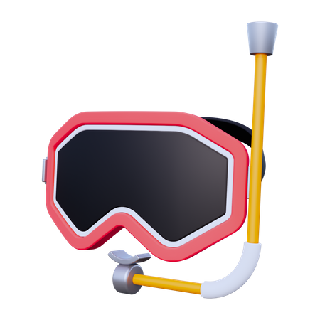 Mergulho com snorkel  3D Icon