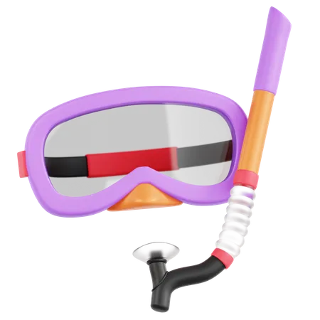 Mergulho com snorkel  3D Icon