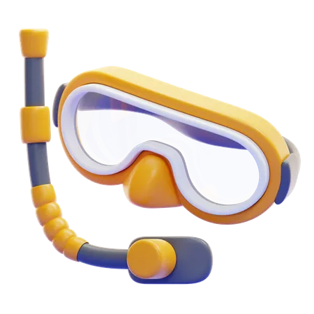 Mergulho com snorkel  3D Icon