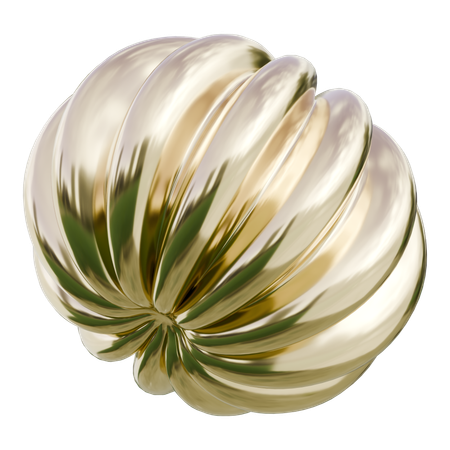 メレンゲデザートの抽象的な形  3D Icon