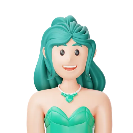 Mermaid  3D Icon