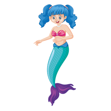 Mermaid 3D Illustration