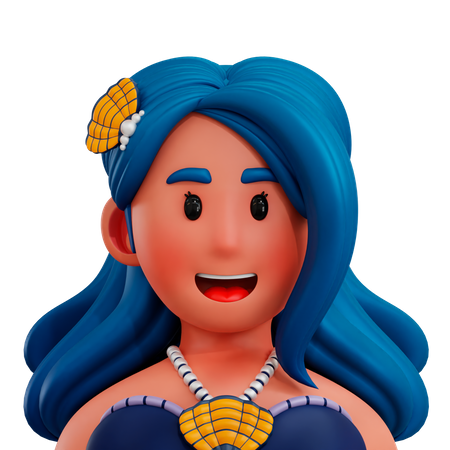 Mermaid 3D Icon