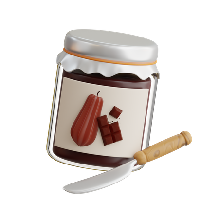 Mermelada de chocolate  3D Icon