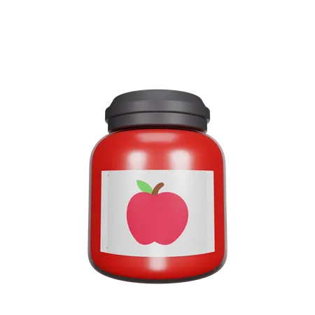 Mermelada de manzana  3D Icon