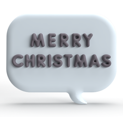 Merry Christmas  3D Icon