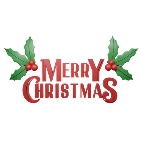 Merry Christmas  3D Icon