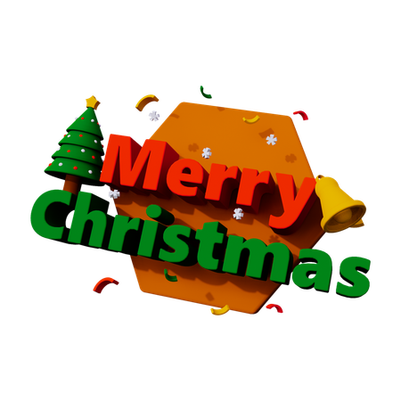 Merry Christmas  3D Icon