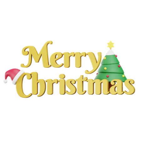 Merry Christmas  3D Icon