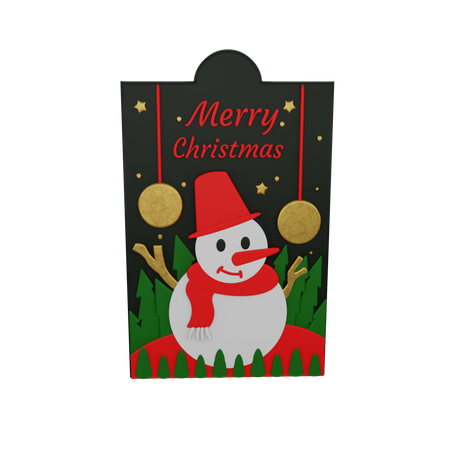 Merry Christmas  3D Sticker