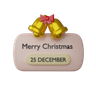 free 3d merry christmas board 