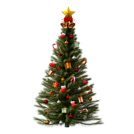 Merry Christmas Tree 3D Icon