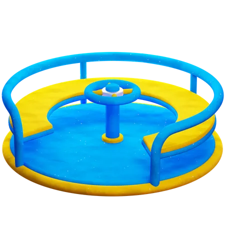 Merry Go Round For Playground 3D Icon