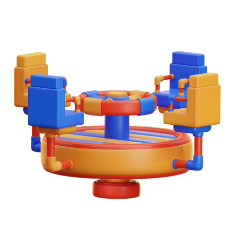 Merry Go Round  3D Icon