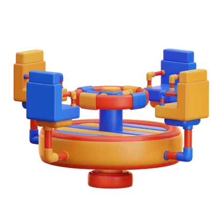 Merry Go Round  3D Icon