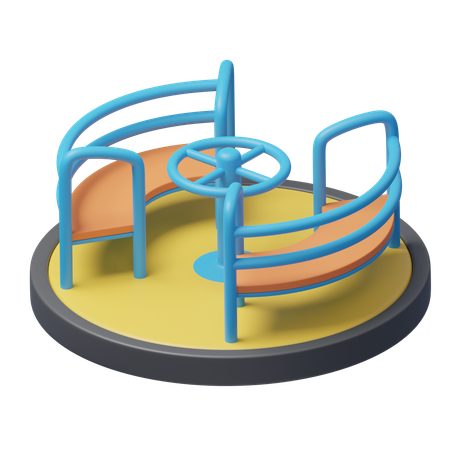 Merry Go Round  3D Icon