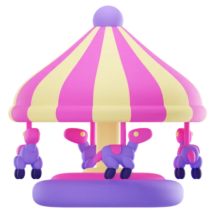 Merry Go Rounds  3D Icon