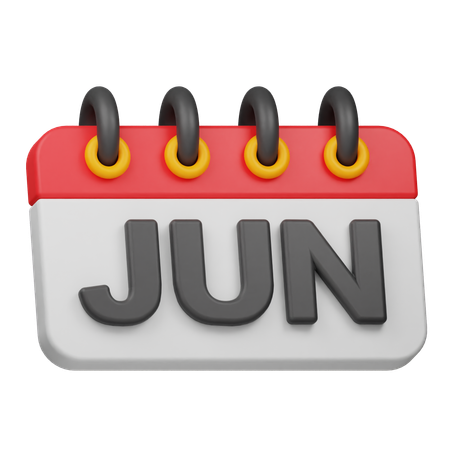 Mês de junho  3D Icon