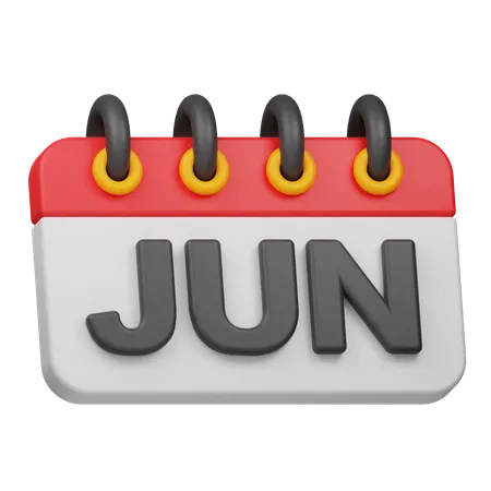 Mês de junho  3D Icon