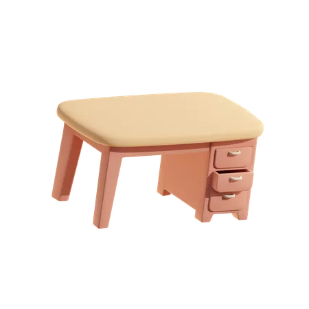 Mesa con cajones  3D Icon