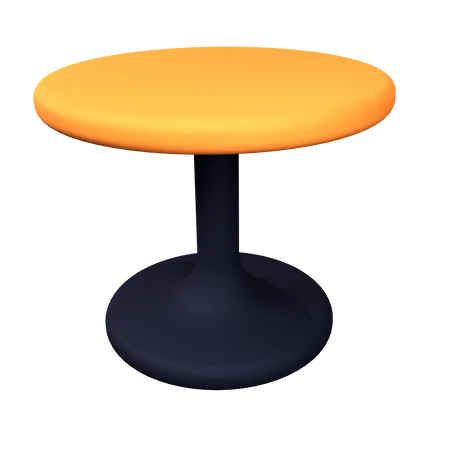 Mesa circular  3D Icon