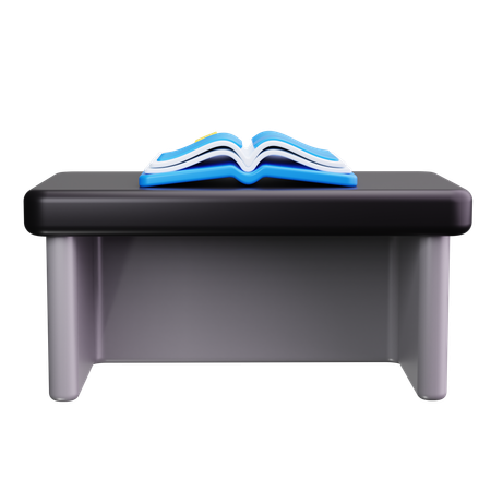 Mesa com livros  3D Icon