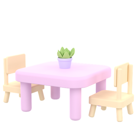Mesa de comedor  3D Icon