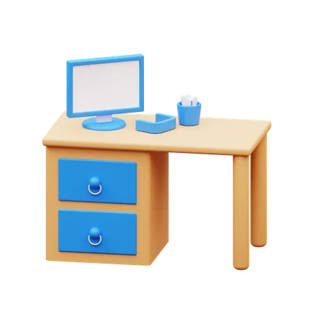 Mesa de computador  3D Icon