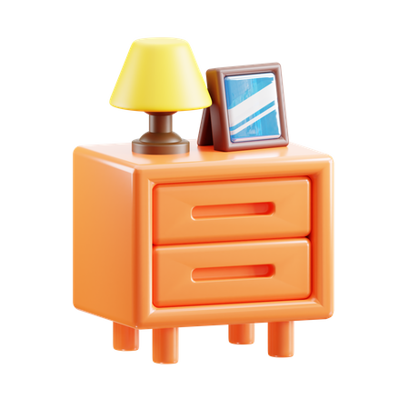 Mesa de cabeceira  3D Icon