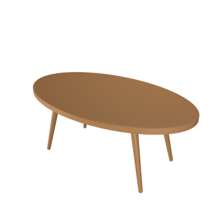 Mesa de centro redonda  3D Icon