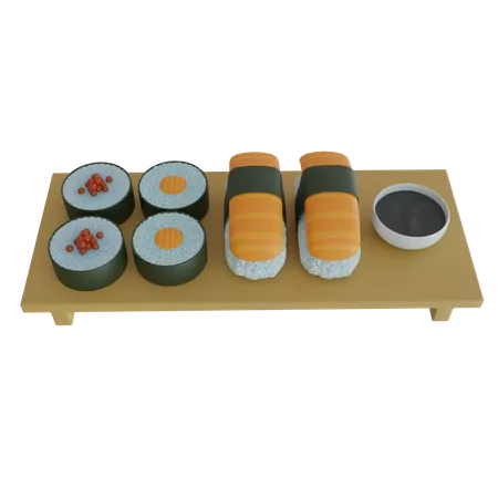 Mesa de comida japonesa  3D Icon