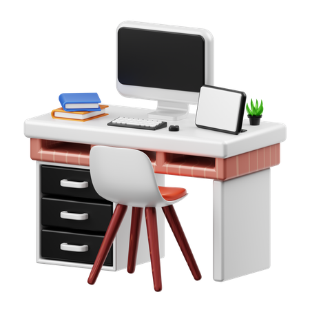 Mesa de trabalho  3D Icon