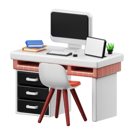 Mesa de trabalho  3D Icon