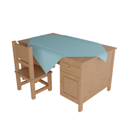 Mesa de estudio  3D Icon