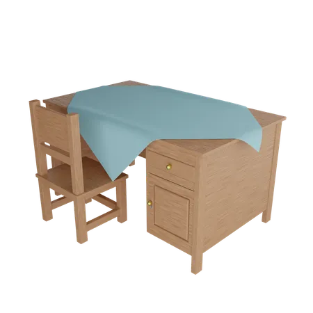 Mesa de estudio  3D Icon