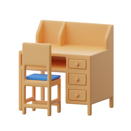 Mesa de estudio  3D Icon