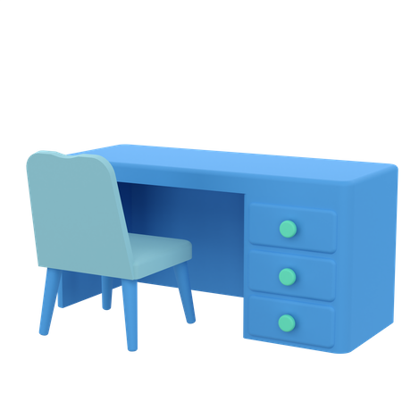 Mesa de estudo  3D Icon