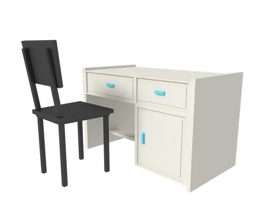 Mesa de estudo  3D Icon