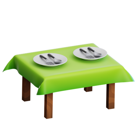 Mesa de fiesta  3D Icon