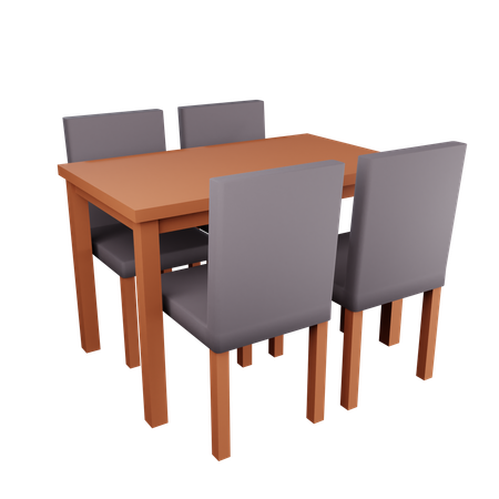 Mesa de jantar  3D Icon