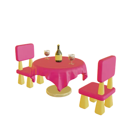 Mesa de jantar  3D Icon