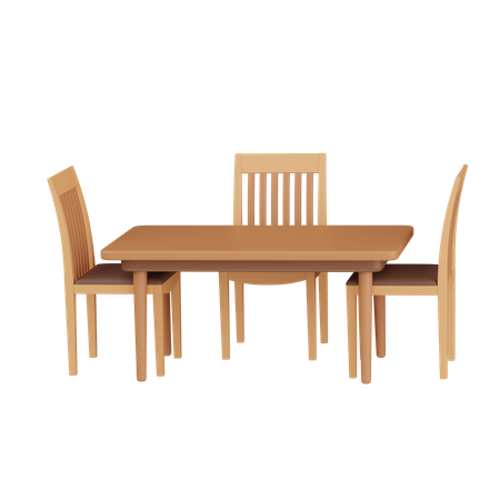 Mesa de jantar  3D Icon