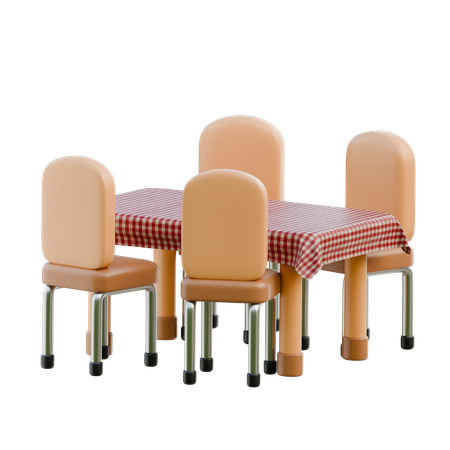 Mesa de jantar  3D Icon