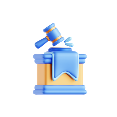 Mesa de jueces  3D Icon