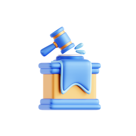 Mesa de juiz  3D Icon