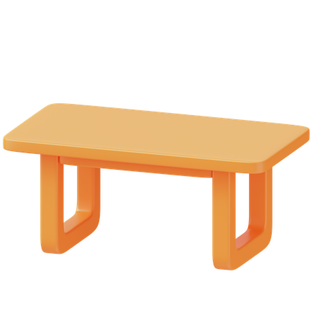 Mesa de madeira  3D Icon